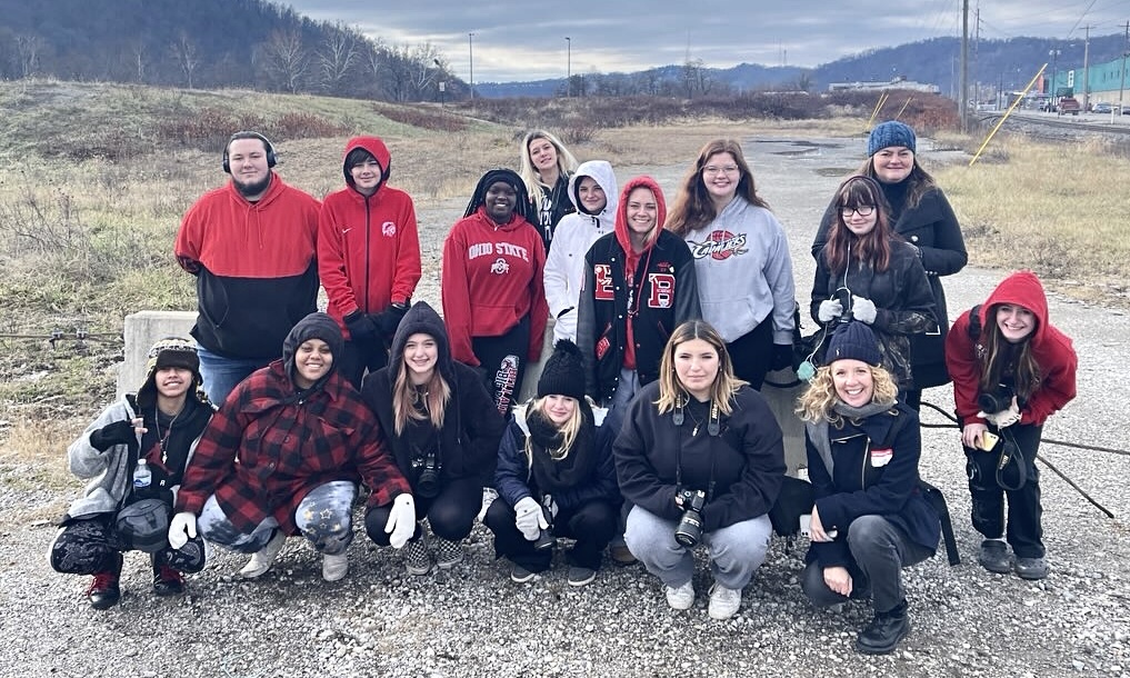 Bellaire High photography students
Front row from left Ana Arroyo, Miracle Smallwood Honeycutt, Brooklyn Zonker, Jenna Soland, Elizabeth Rogerson, artist-in-residence Rebecca Kiger and Maddie Miller. Pictured in the back row from left are Konnor Cruise, Dane DāAquila, Raven Pettigrew, Heather Bennington, Torrey Klempa, Abby Craig, Gracelyn Maupin, Lyndzey Crupe and art teacher Megan Ritchea. Not pictured are Jocelyn Blon, Tauni Bleau Huntsman and Taylor Rife.